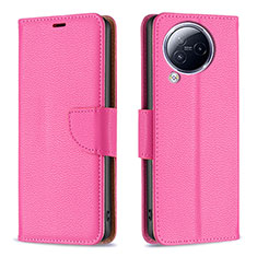 Coque Portefeuille Livre Cuir Etui Clapet B06F pour Xiaomi Civi 3 5G Rose Rouge