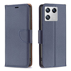 Coque Portefeuille Livre Cuir Etui Clapet B06F pour Xiaomi Mi 13 5G Bleu