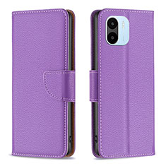Coque Portefeuille Livre Cuir Etui Clapet B06F pour Xiaomi Redmi A2 Plus Violet