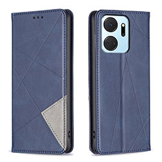 Coque Portefeuille Livre Cuir Etui Clapet B07F pour Huawei Honor X7a Bleu