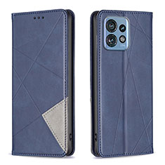Coque Portefeuille Livre Cuir Etui Clapet B07F pour Motorola Moto Edge 40 Pro 5G Bleu