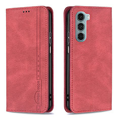 Coque Portefeuille Livre Cuir Etui Clapet B07F pour Motorola Moto G200 5G Rouge