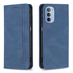 Coque Portefeuille Livre Cuir Etui Clapet B07F pour Motorola Moto G41 Bleu