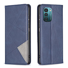 Coque Portefeuille Livre Cuir Etui Clapet B07F pour Nokia G11 Bleu