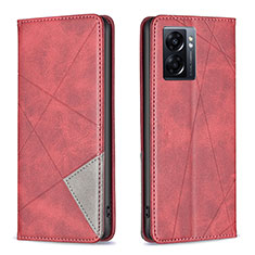 Coque Portefeuille Livre Cuir Etui Clapet B07F pour OnePlus Nord N300 5G Rouge