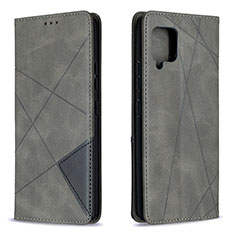Coque Portefeuille Livre Cuir Etui Clapet B07F pour Samsung Galaxy A42 5G Gris
