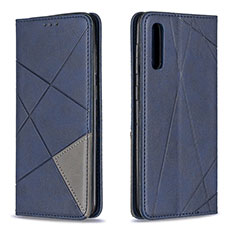 Coque Portefeuille Livre Cuir Etui Clapet B07F pour Samsung Galaxy A50S Bleu