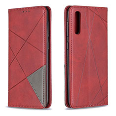 Coque Portefeuille Livre Cuir Etui Clapet B07F pour Samsung Galaxy A50S Rouge