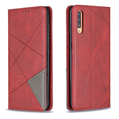 Coque Portefeuille Livre Cuir Etui Clapet B07F pour Samsung Galaxy A70S Rouge