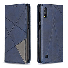 Coque Portefeuille Livre Cuir Etui Clapet B07F pour Samsung Galaxy M10 Bleu