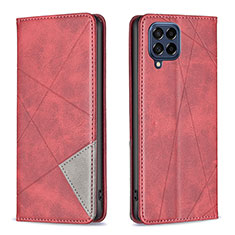 Coque Portefeuille Livre Cuir Etui Clapet B07F pour Samsung Galaxy M53 5G Rouge