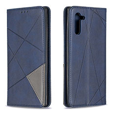 Coque Portefeuille Livre Cuir Etui Clapet B07F pour Samsung Galaxy Note 10 5G Bleu