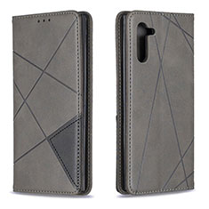 Coque Portefeuille Livre Cuir Etui Clapet B07F pour Samsung Galaxy Note 10 5G Gris