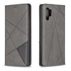 Coque Portefeuille Livre Cuir Etui Clapet B07F pour Samsung Galaxy Note 10 Plus 5G Gris
