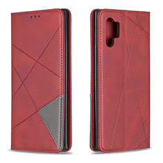 Coque Portefeuille Livre Cuir Etui Clapet B07F pour Samsung Galaxy Note 10 Plus 5G Rouge
