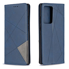 Coque Portefeuille Livre Cuir Etui Clapet B07F pour Samsung Galaxy Note 20 Ultra 5G Bleu