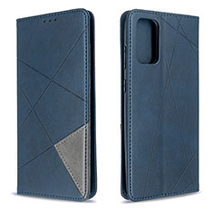 Coque Portefeuille Livre Cuir Etui Clapet B07F pour Samsung Galaxy S20 Bleu