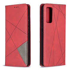 Coque Portefeuille Livre Cuir Etui Clapet B07F pour Samsung Galaxy S20 FE (2022) 5G Rouge
