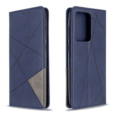 Coque Portefeuille Livre Cuir Etui Clapet B07F pour Samsung Galaxy S20 Plus Bleu