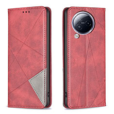 Coque Portefeuille Livre Cuir Etui Clapet B07F pour Xiaomi Civi 3 5G Rouge