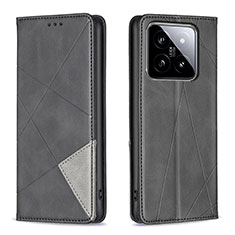 Coque Portefeuille Livre Cuir Etui Clapet B07F pour Xiaomi Mi 14 Pro 5G Noir