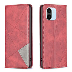 Coque Portefeuille Livre Cuir Etui Clapet B07F pour Xiaomi Redmi A2 Rouge