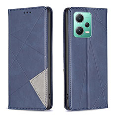 Coque Portefeuille Livre Cuir Etui Clapet B07F pour Xiaomi Redmi Note 12 5G Bleu