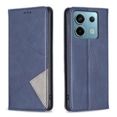 Coque Portefeuille Livre Cuir Etui Clapet B07F pour Xiaomi Redmi Note 13 Pro 5G Bleu