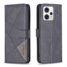 Coque Portefeuille Livre Cuir Etui Clapet B08F pour Motorola Moto G13 Noir