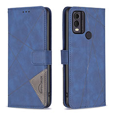 Coque Portefeuille Livre Cuir Etui Clapet B08F pour Nokia C22 Bleu