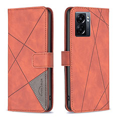 Coque Portefeuille Livre Cuir Etui Clapet B08F pour OnePlus Nord N300 5G Orange