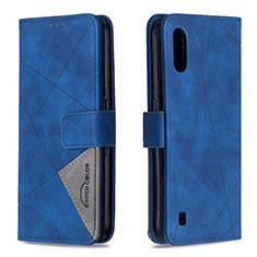 Coque Portefeuille Livre Cuir Etui Clapet B08F pour Samsung Galaxy A01 SM-A015 Bleu