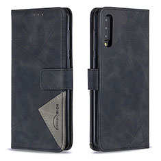 Coque Portefeuille Livre Cuir Etui Clapet B08F pour Samsung Galaxy A50 Noir
