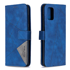 Coque Portefeuille Livre Cuir Etui Clapet B08F pour Samsung Galaxy A71 4G A715 Bleu