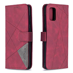 Coque Portefeuille Livre Cuir Etui Clapet B08F pour Samsung Galaxy A71 4G A715 Rouge