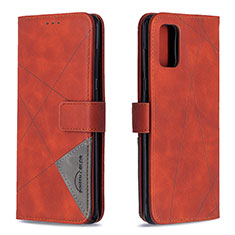 Coque Portefeuille Livre Cuir Etui Clapet B08F pour Samsung Galaxy A71 5G Orange