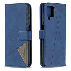 Coque Portefeuille Livre Cuir Etui Clapet B08F pour Samsung Galaxy M12 Bleu