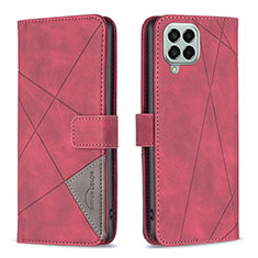 Coque Portefeuille Livre Cuir Etui Clapet B08F pour Samsung Galaxy M33 5G Rouge