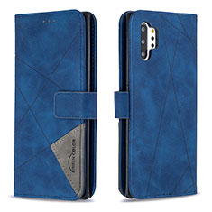 Coque Portefeuille Livre Cuir Etui Clapet B08F pour Samsung Galaxy Note 10 Plus 5G Bleu
