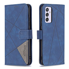 Coque Portefeuille Livre Cuir Etui Clapet B08F pour Samsung Galaxy Quantum2 5G Bleu