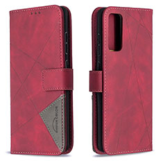 Coque Portefeuille Livre Cuir Etui Clapet B08F pour Samsung Galaxy S20 FE 5G Rouge