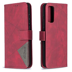 Coque Portefeuille Livre Cuir Etui Clapet B08F pour Samsung Galaxy S20 Lite 5G Rouge
