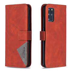 Coque Portefeuille Livre Cuir Etui Clapet B08F pour Samsung Galaxy S20 Plus Orange