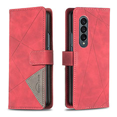 Coque Portefeuille Livre Cuir Etui Clapet B08F pour Samsung Galaxy Z Fold4 5G Rouge