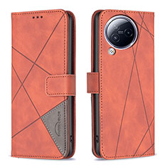 Coque Portefeuille Livre Cuir Etui Clapet B08F pour Xiaomi Civi 3 5G Orange