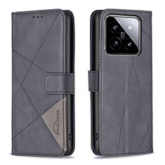 Coque Portefeuille Livre Cuir Etui Clapet B08F pour Xiaomi Mi 14 Pro 5G Noir