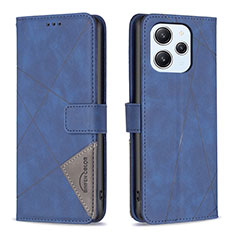 Coque Portefeuille Livre Cuir Etui Clapet B08F pour Xiaomi Redmi 12 4G Bleu