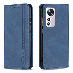 Coque Portefeuille Livre Cuir Etui Clapet B09F pour Xiaomi Mi 12S 5G Bleu