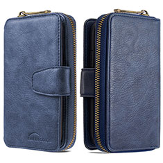 Coque Portefeuille Livre Cuir Etui Clapet B10F pour Samsung Galaxy A30 Bleu