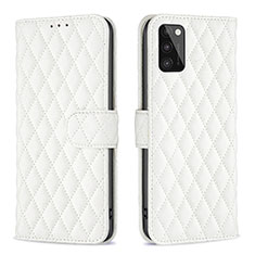 Coque Portefeuille Livre Cuir Etui Clapet B11F pour Samsung Galaxy A41 Blanc